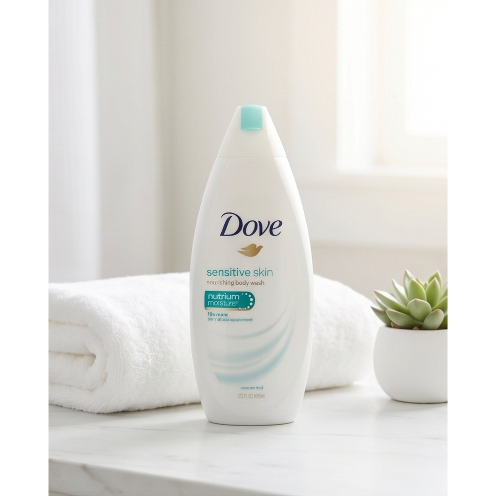 Dove Sensitive Skin Nourishing Body Wash Unscented 22 fl NutriumMoisture